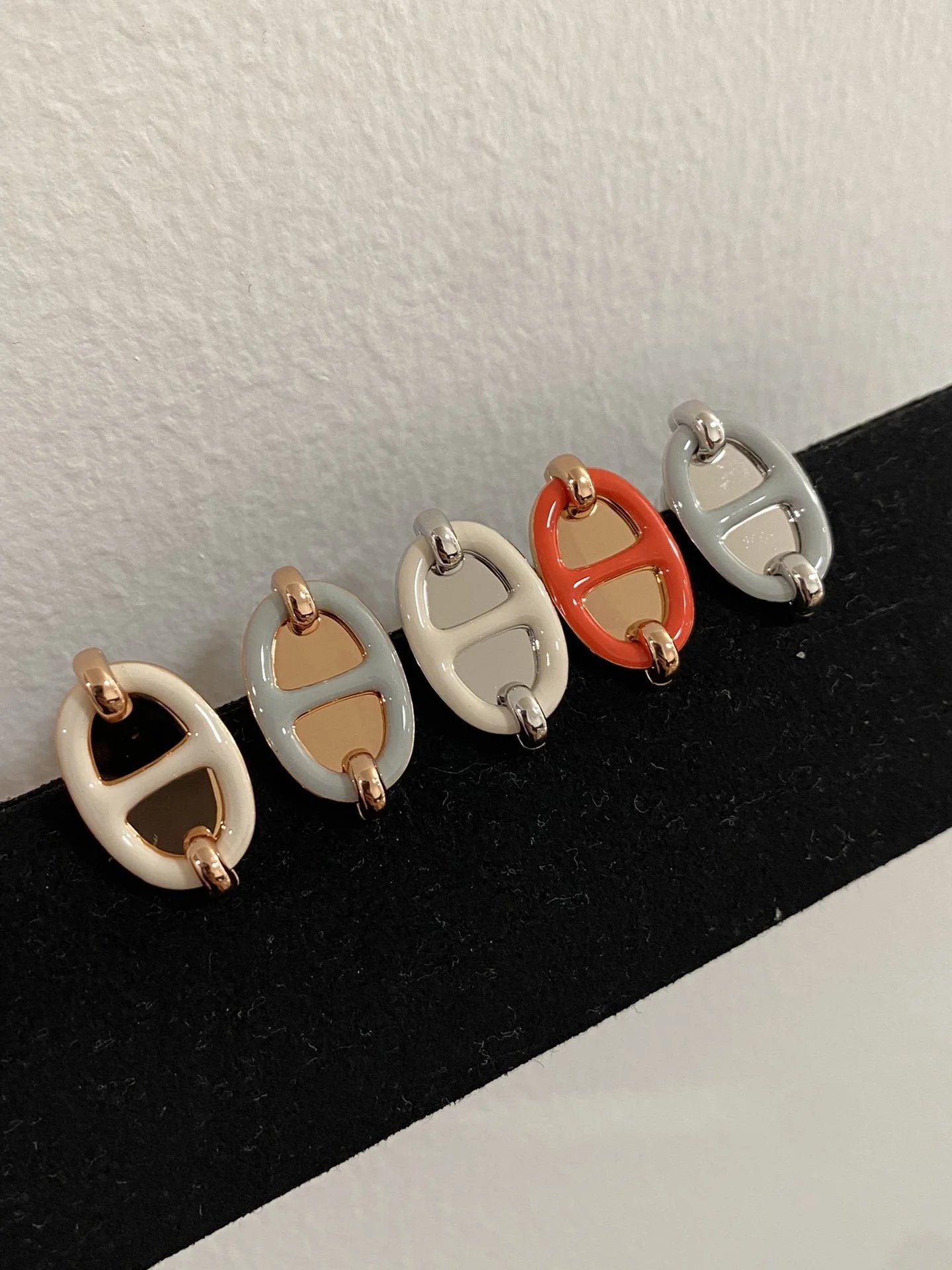 Hermès Mini Maillon Earrings Set - 007522