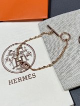 Hermès Chaine d'Ancre Bracelet with Diamond-Set H Logo [2 styles]