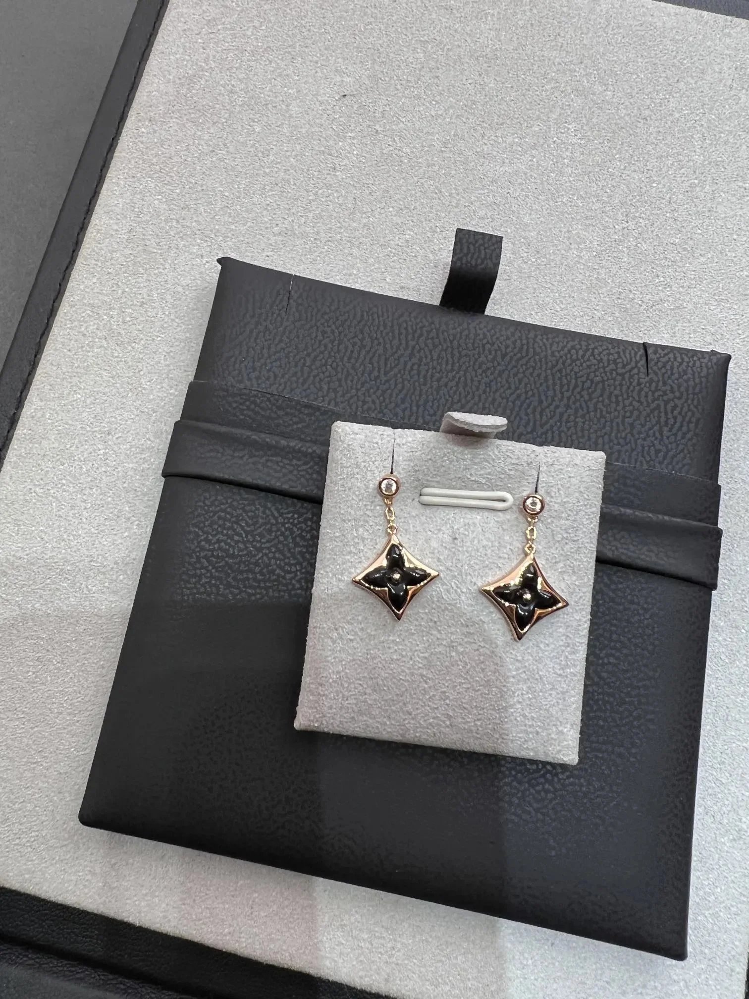Louis Vuitton Monogram Flower Diamond Earrings