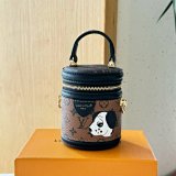Louis Vuitton Monogram Canvas Dog Print Mini Bucket Bag