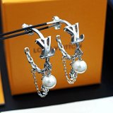 Louis Vuitton LV Chain Pearl Earrings