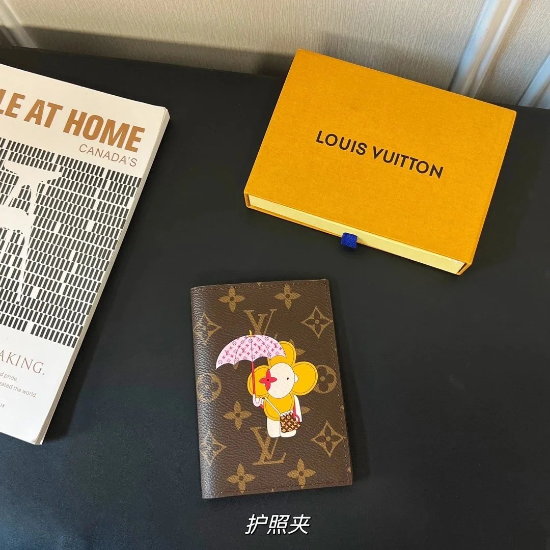 Louis Vuitton Monogram x Takashi Murakami Passport Holder Brown Wallets - 2