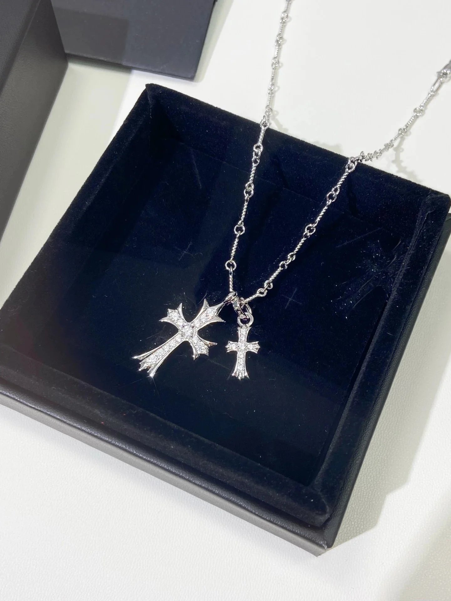 Chrome Hearts KLX Cross Necklace