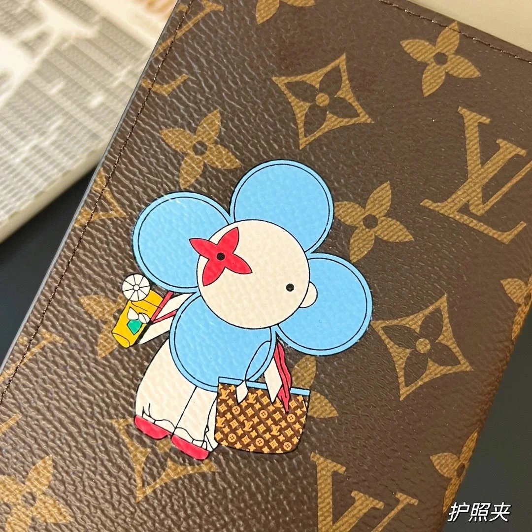 Louis Vuitton Monogram x Takashi Murakami Passport Holder Brown Wallets - 9