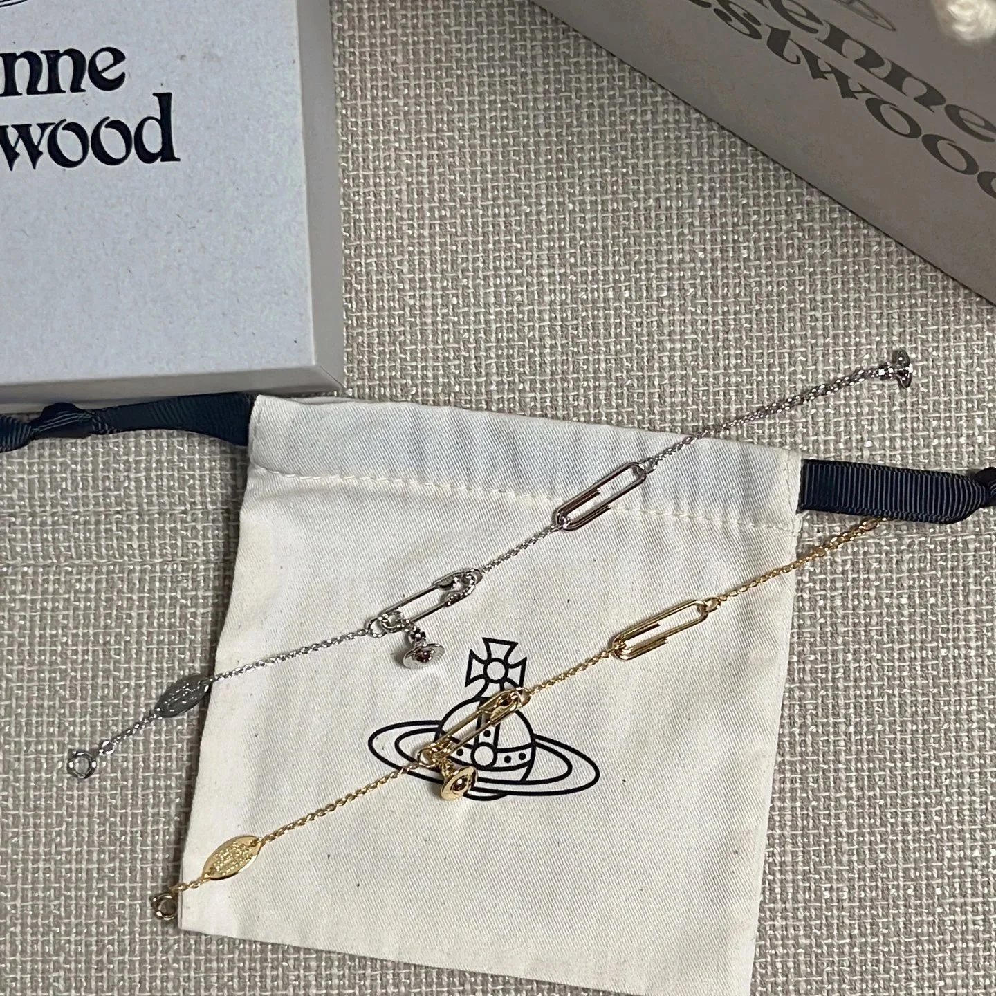 Vivienne Westwood Orb Paperclip Chain Bracelet [2 styles]