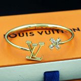 Louis Vuitton LV Initials & Floral Crystal Bangle