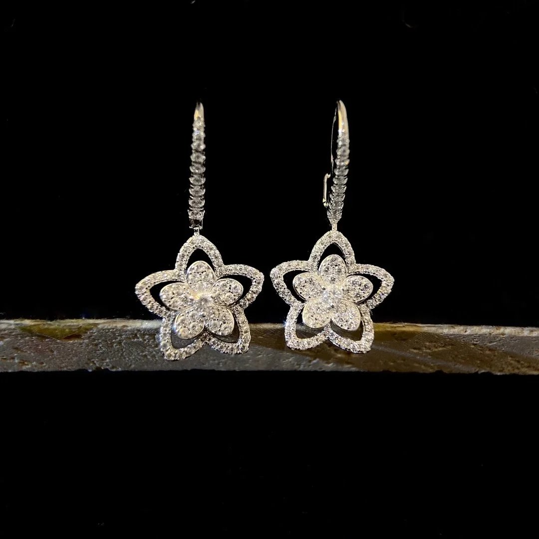 Graff Wildflower Diamond drop Earrings - 007138