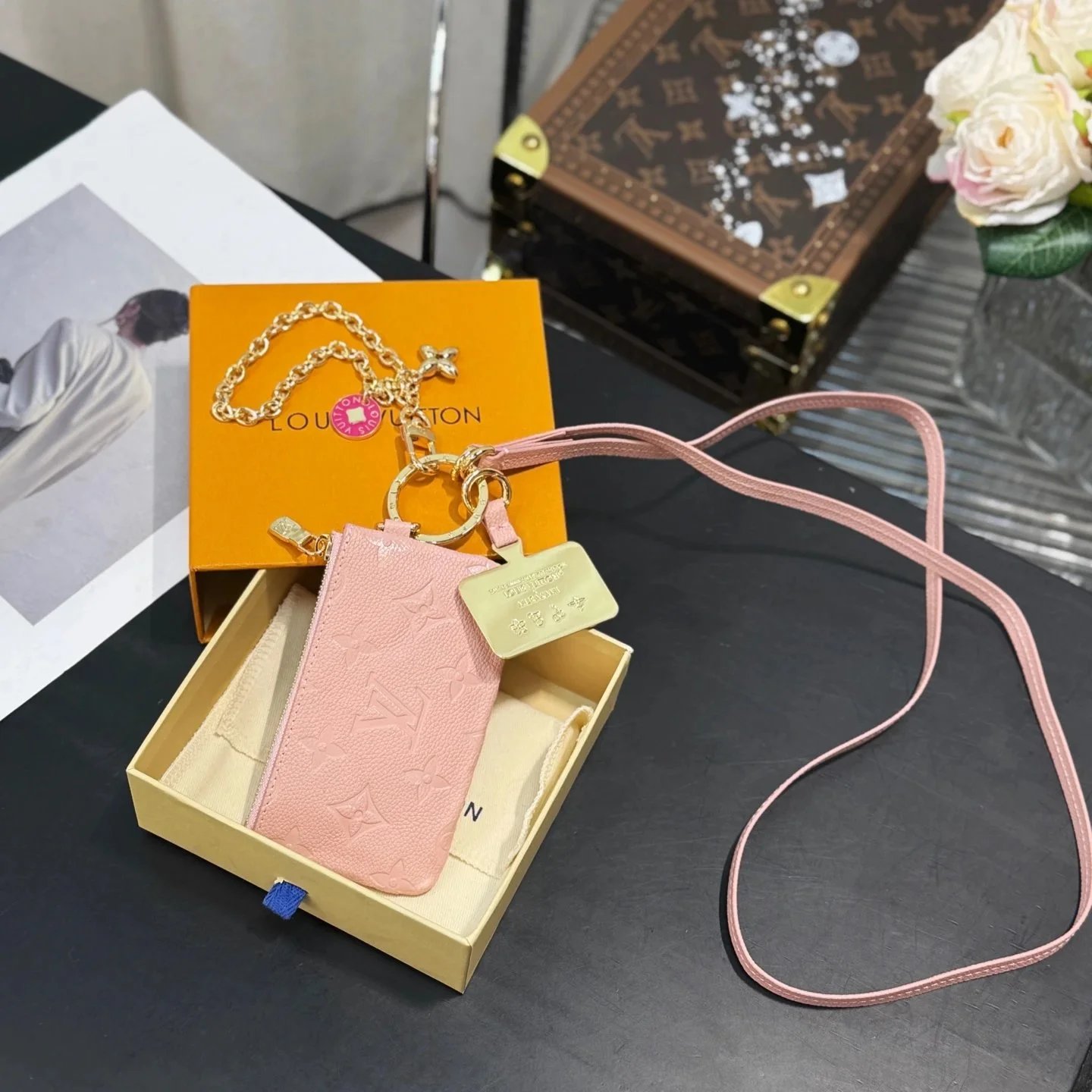 Louis Vuitton Monogram Empreinte Keychain Wallet