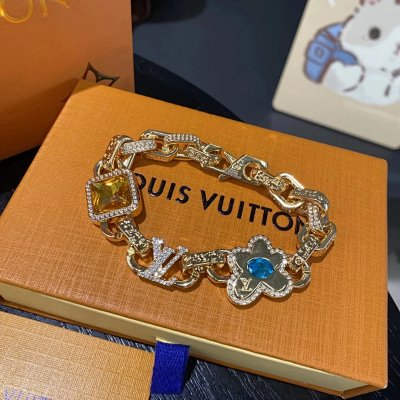Louis Vuitton Monogram Flower Chain Bracelet