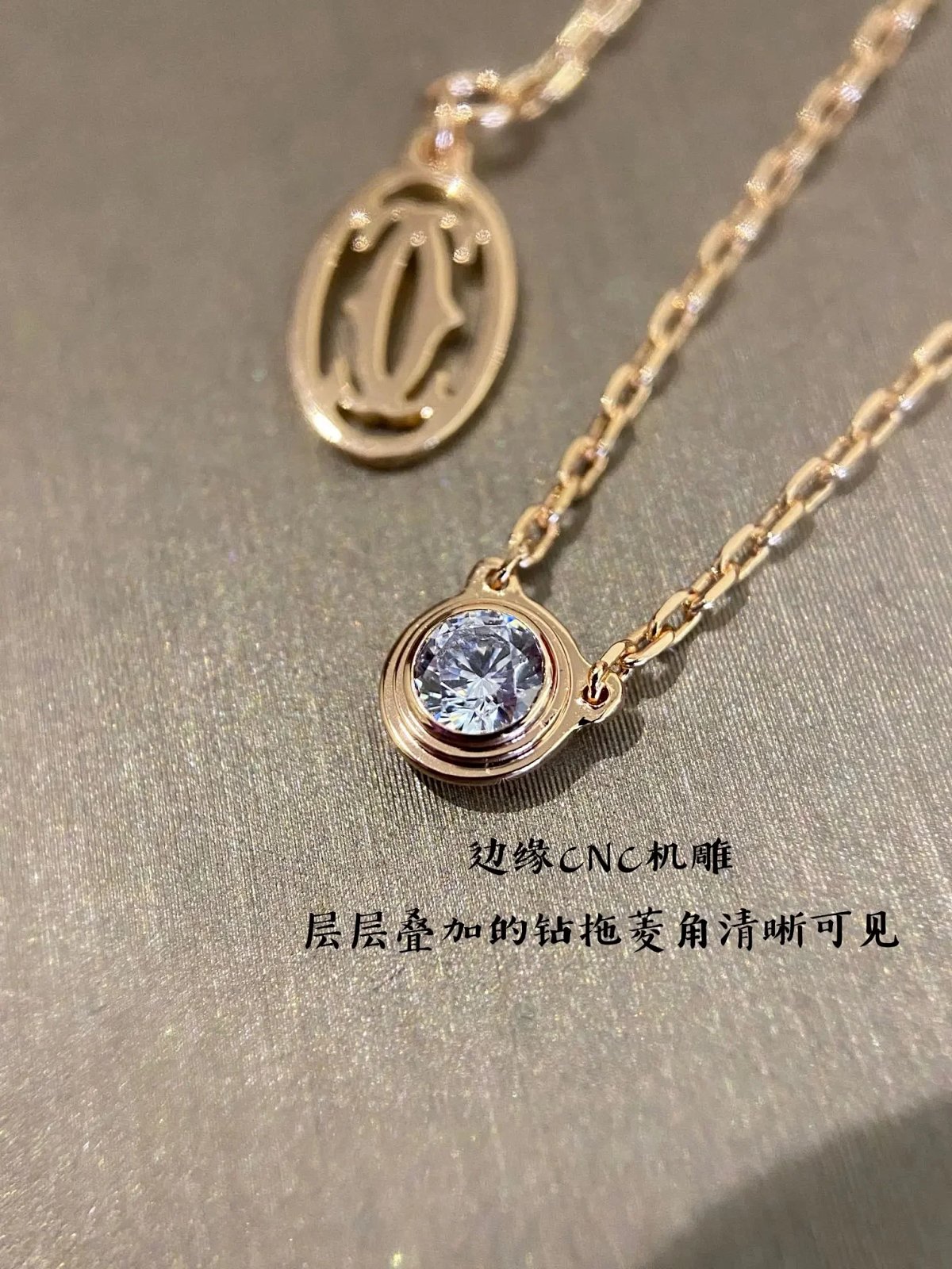 Cartier Étincelle de Cartier Pendant Necklace in Yellow Gold with Diamond Jewelry Necklace... product detail 2 in Litbuy spreadsheet finds