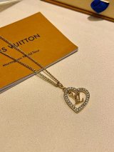 Louis Vuitton Heart Monogram Pendant Necklace