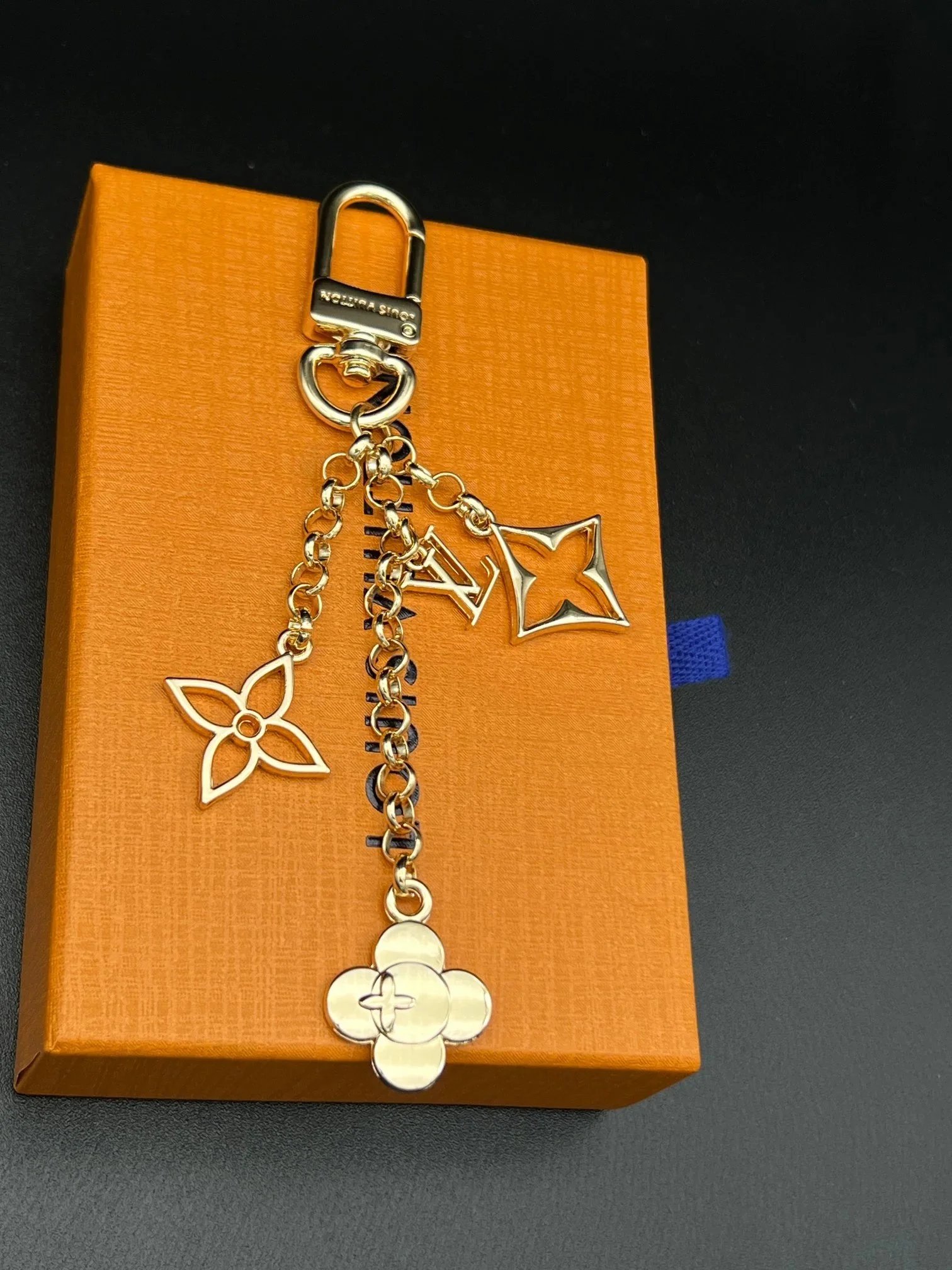 Louis Vuitton Classic Monogram Flowers and LV Initials Key Holder Collection - 007599