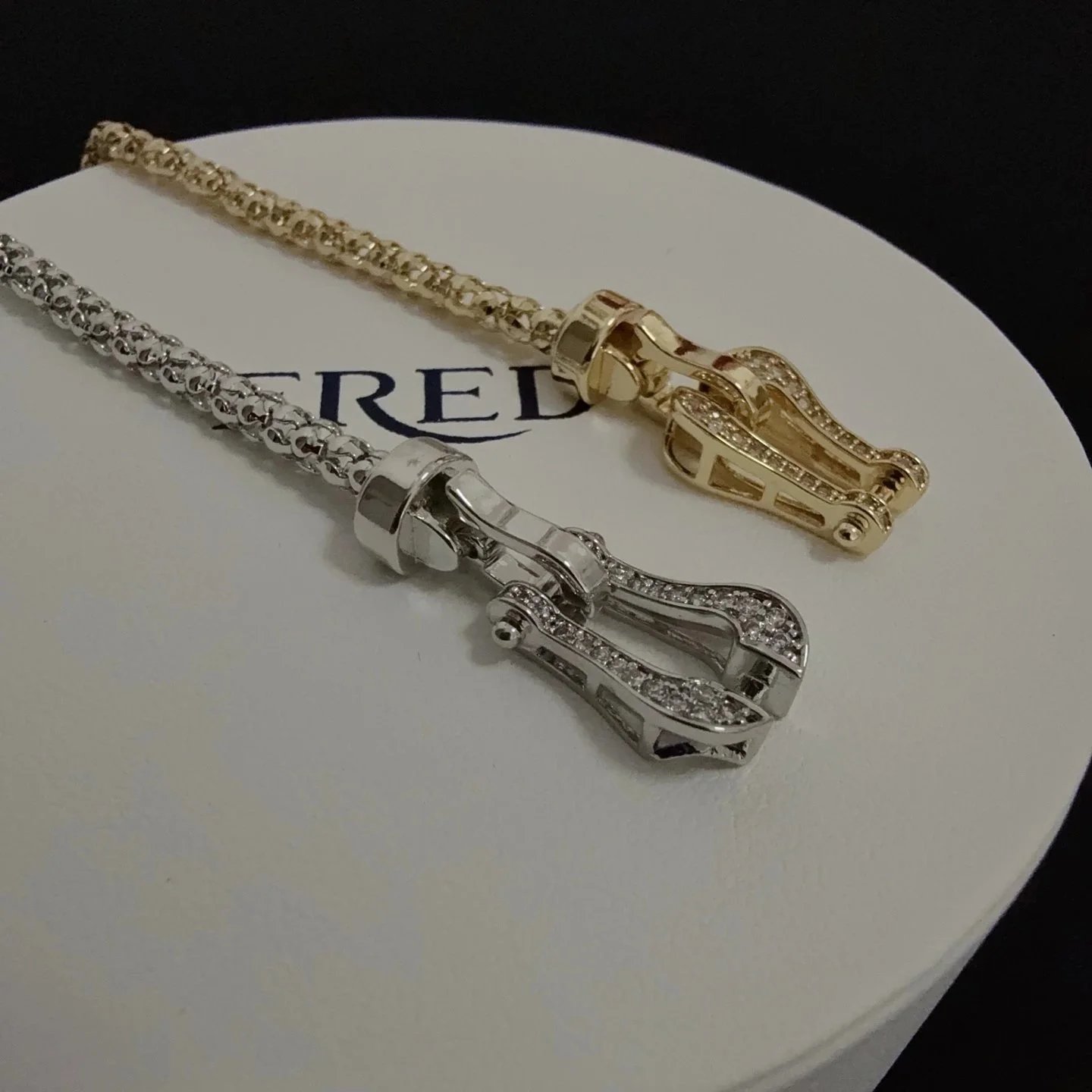 FRED Force 10 Bracelet Gold Pave Diamond Jewelry - 4