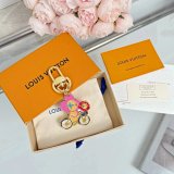 Louis Vuitton Monogram World Tour Bicycle Charm Keyholder