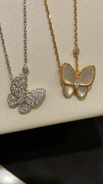 Van Cleef & Arpels Papillon Butterfly Pendant Necklace [3 styles]