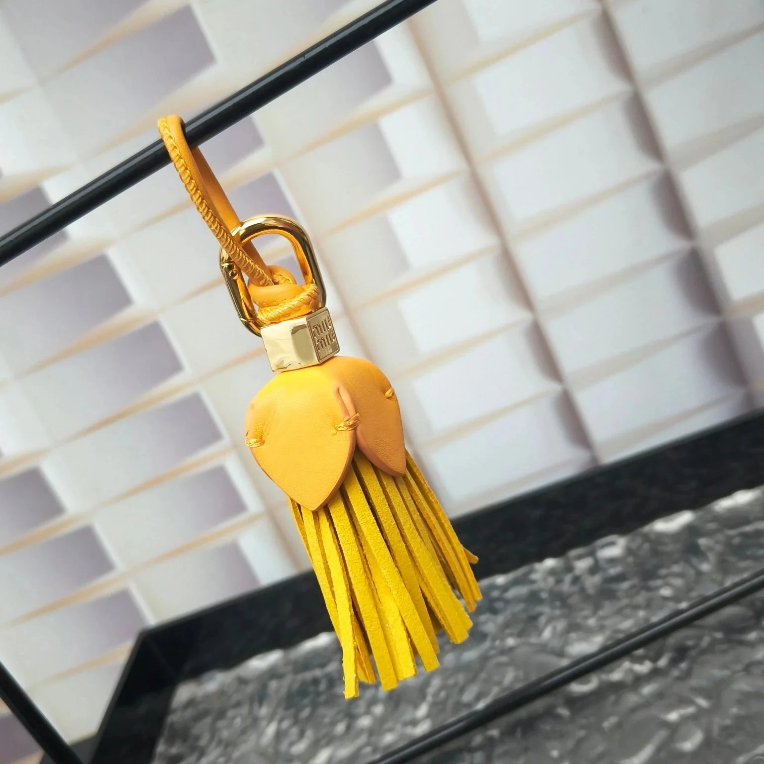 Miu Miu Mini Tassel Keychain