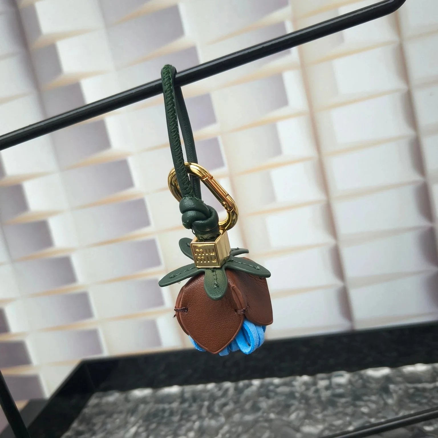 Miu Miu Floral Keychain