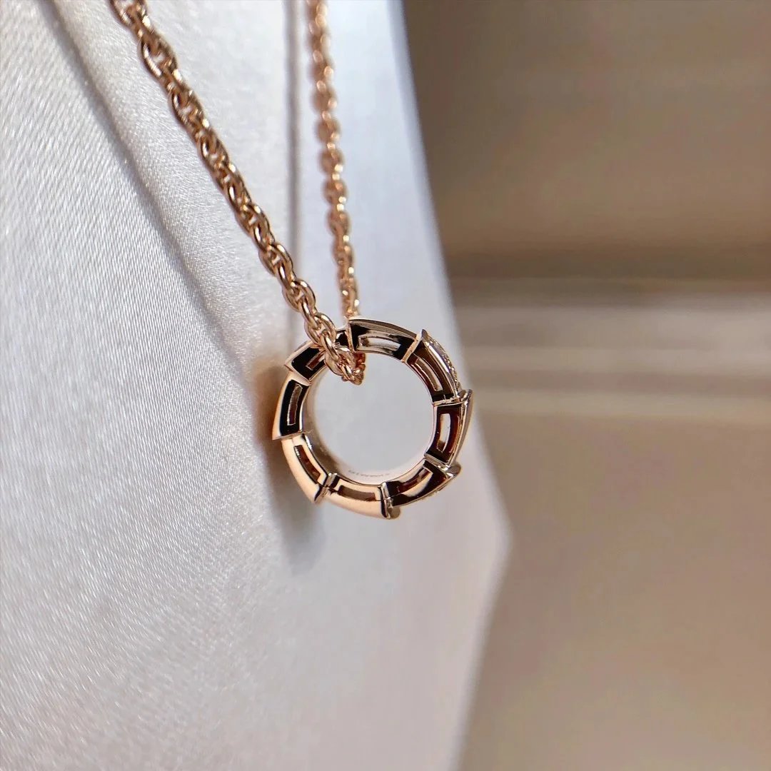 Bvlgari B.zero1 Rock Candy Necklace Rose Gold Mother-of-Pearl Carnelian Jewelry - 6