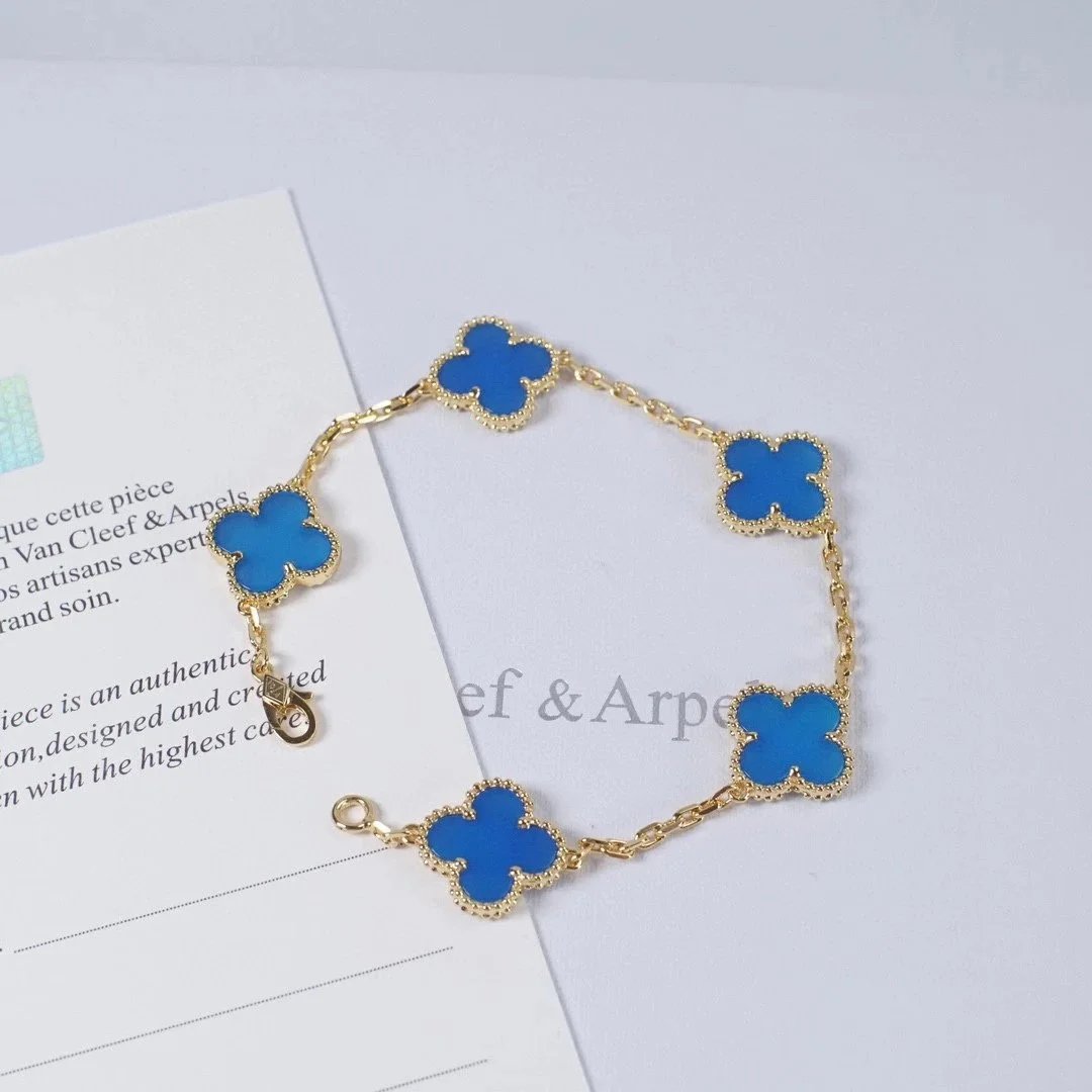 Van Cleef & Arpels Five-Flower Motif Bracelet