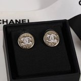 Chanel CC Logo Stud Earrings