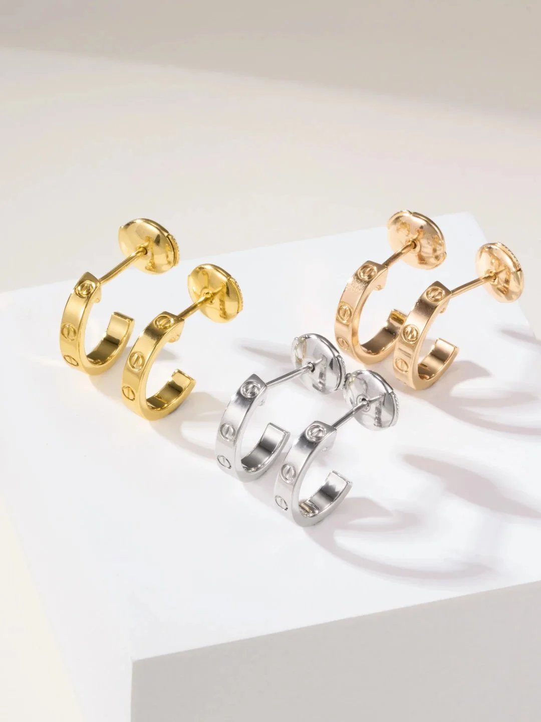 耳環　金環　①②まとめて XXX-KDY玫瑰金黄金白金耳环-3779