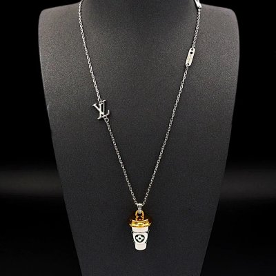 Louis Vuitton Coffee Cup Pendant Necklace