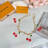 Louis Vuitton Monogram World Tour Cherry Charm Chain Strap