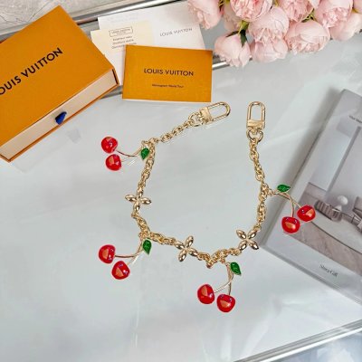 Louis Vuitton Monogram World Tour Cherry Charm Chain Strap