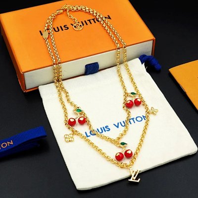 Louis Vuitton Cherry Charm Necklace