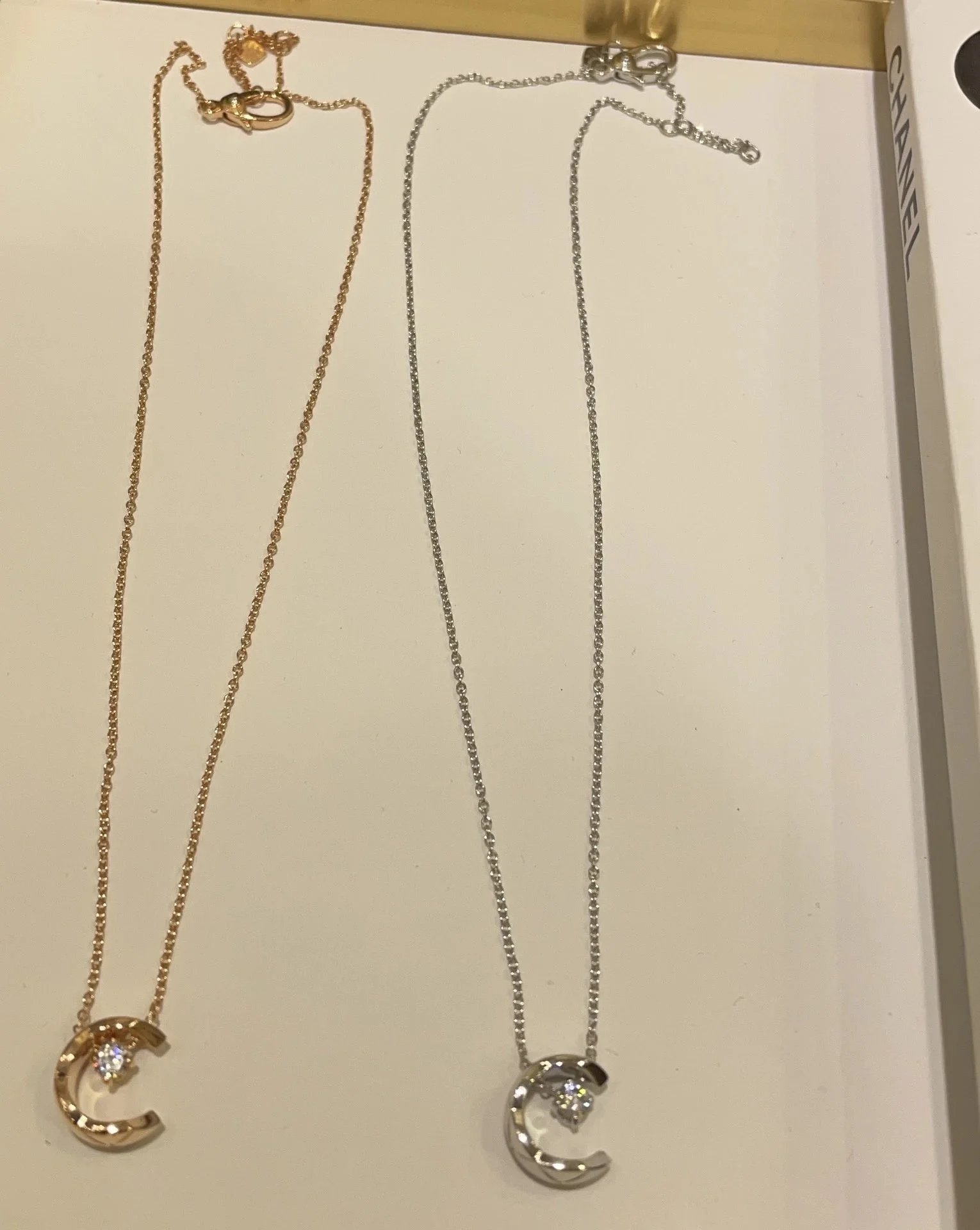 Chanel Coco Crush Crescent Moon Pendant Necklace [2 styles]