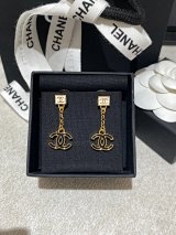 Chanel CC Logo Drop Earrings