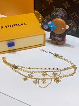 Louis Vuitton Monogram Flower Charm Multi-Chain Anklet