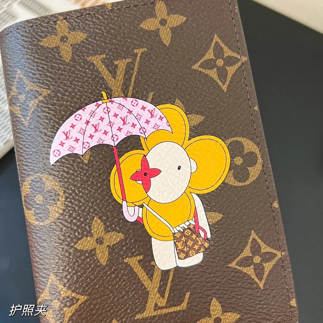 Louis Vuitton Monogram x Takashi Murakami Passport Holder Brown Wallets - 8