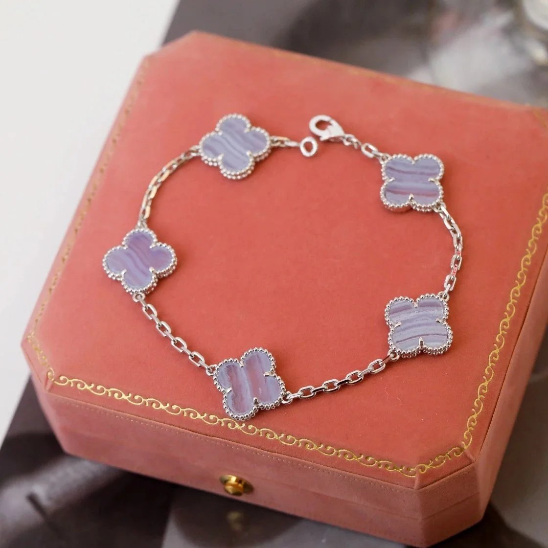 Crystal Textured Fashion Bracelet - 006677