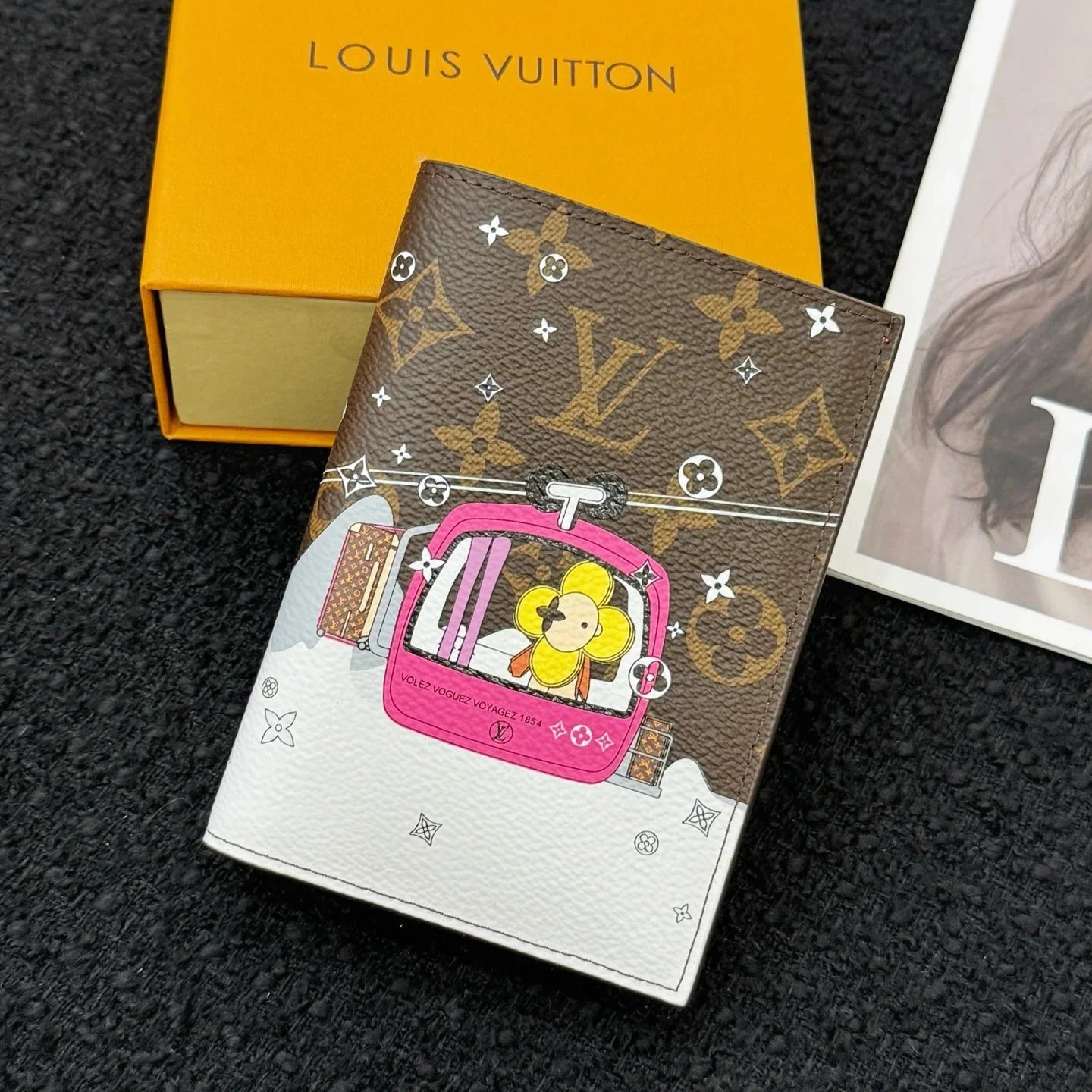 Louis Vuitton Limited Edition Vivienne Courchevel Passport Cover - 007538