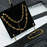 Louis Vuitton LV Chain Necklace & Bracelet Set