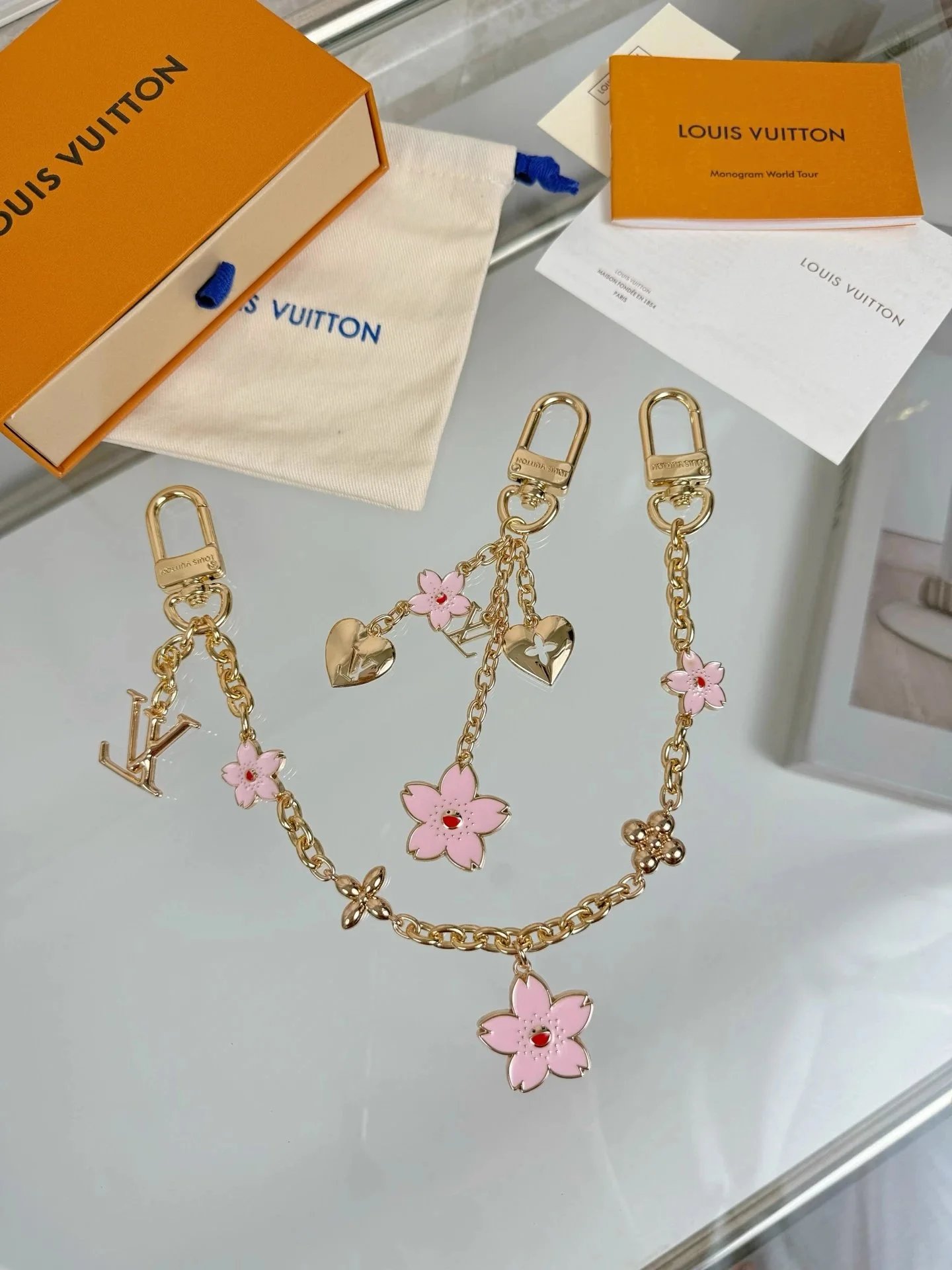 Louis Vuitton Cherry Blossom Charm Chain Set