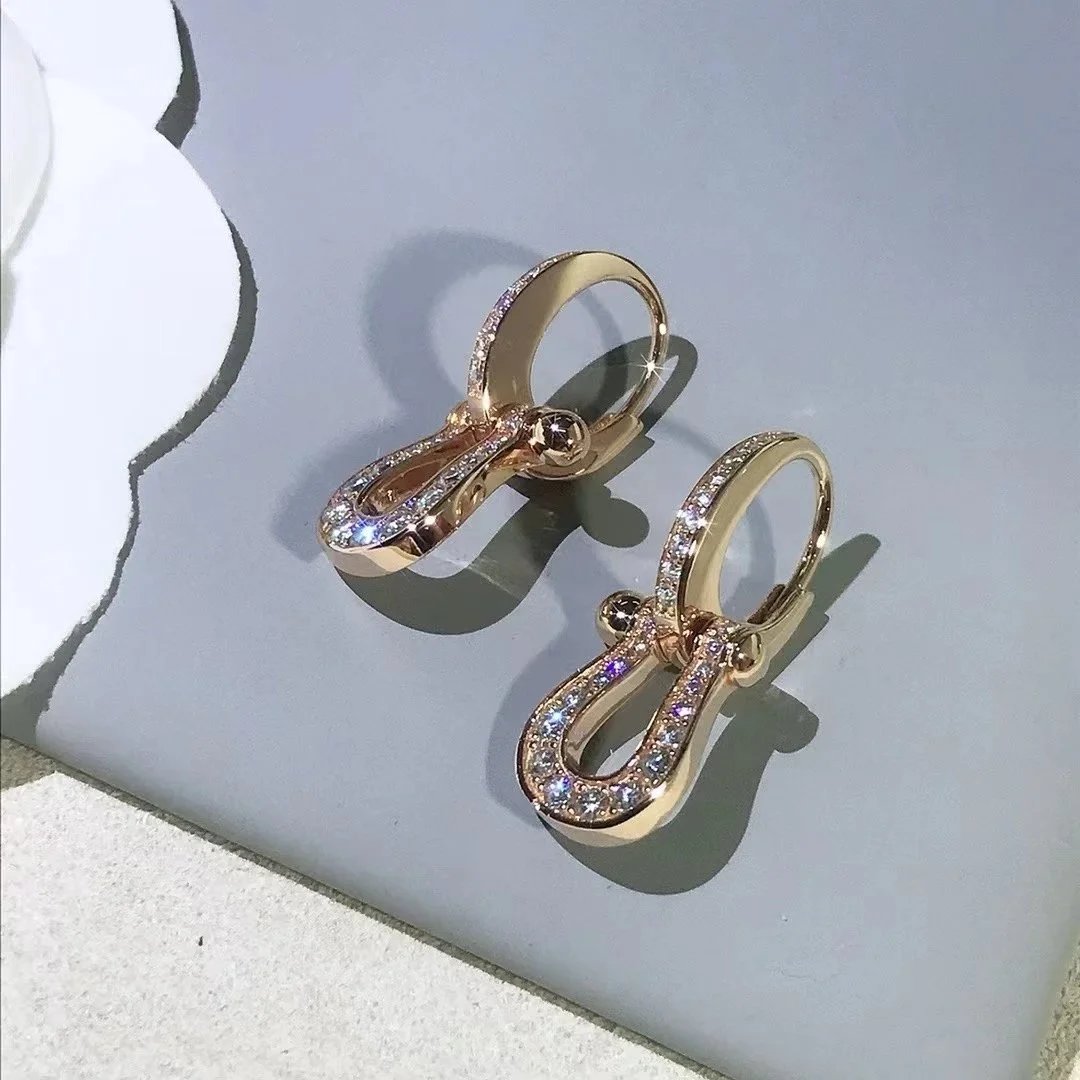 FRED Force 10 Diamond Rose Gold Earrings Collection - 007561