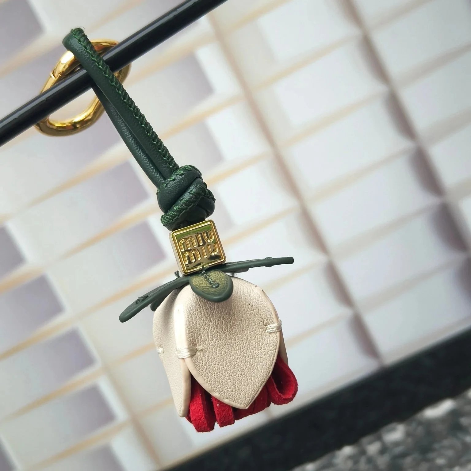 Miu Miu Floral Keychain