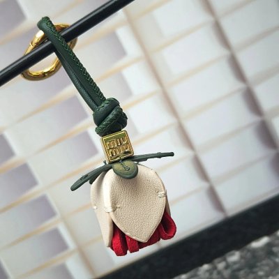 Miu Miu Tulip Charm Keychain