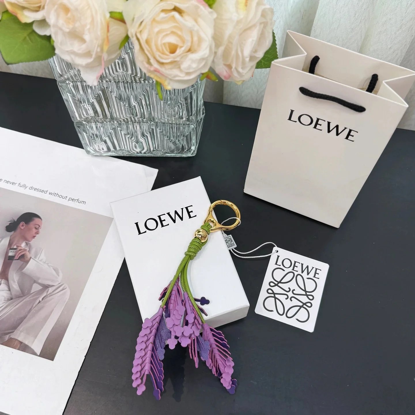 Loewe LYW Lavender Keychain