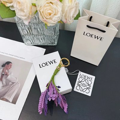LOEWE Anagram Tassel Keychain