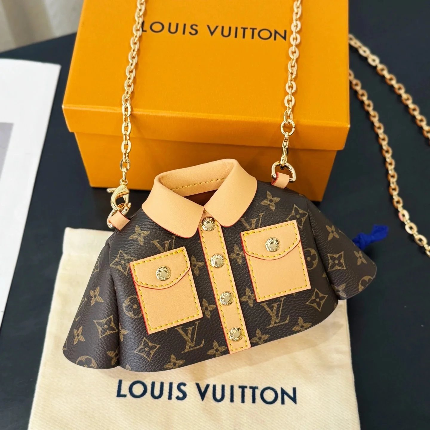 Louis Vuitton Monogram Shirt-Shape Mini Bag