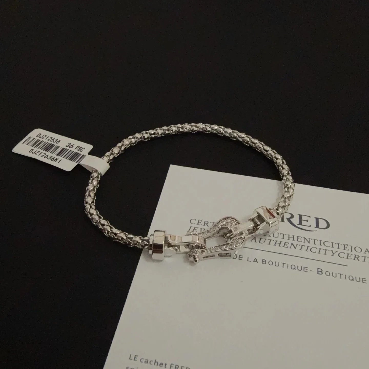 FRED Force 10 Bracelet Gold Pave Diamond Jewelry - 6