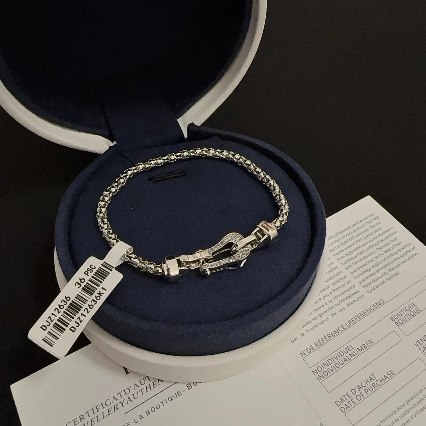 FRED Force 10 Bracelet Gold Pave Diamond Jewelry - 8