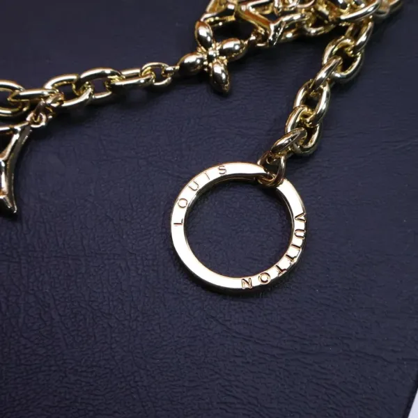Louis Vuitton Multi-Charms Chain Key Holder Gold Accessories Jewelry - 7