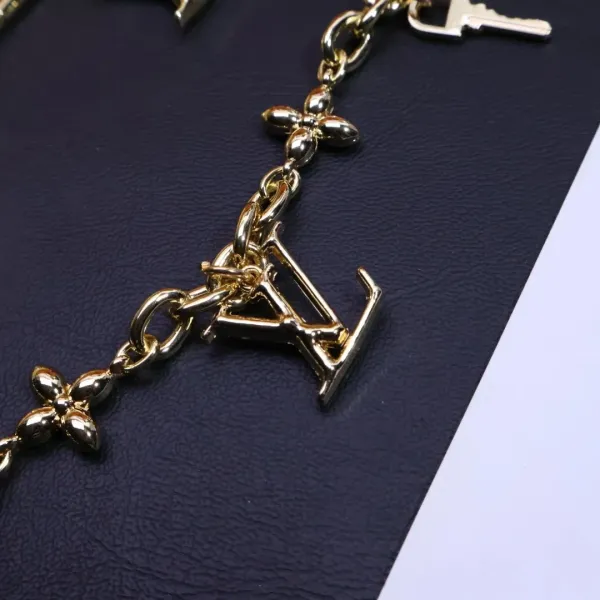 Louis Vuitton Multi-Charms Chain Key Holder Gold Accessories Jewelry - 5