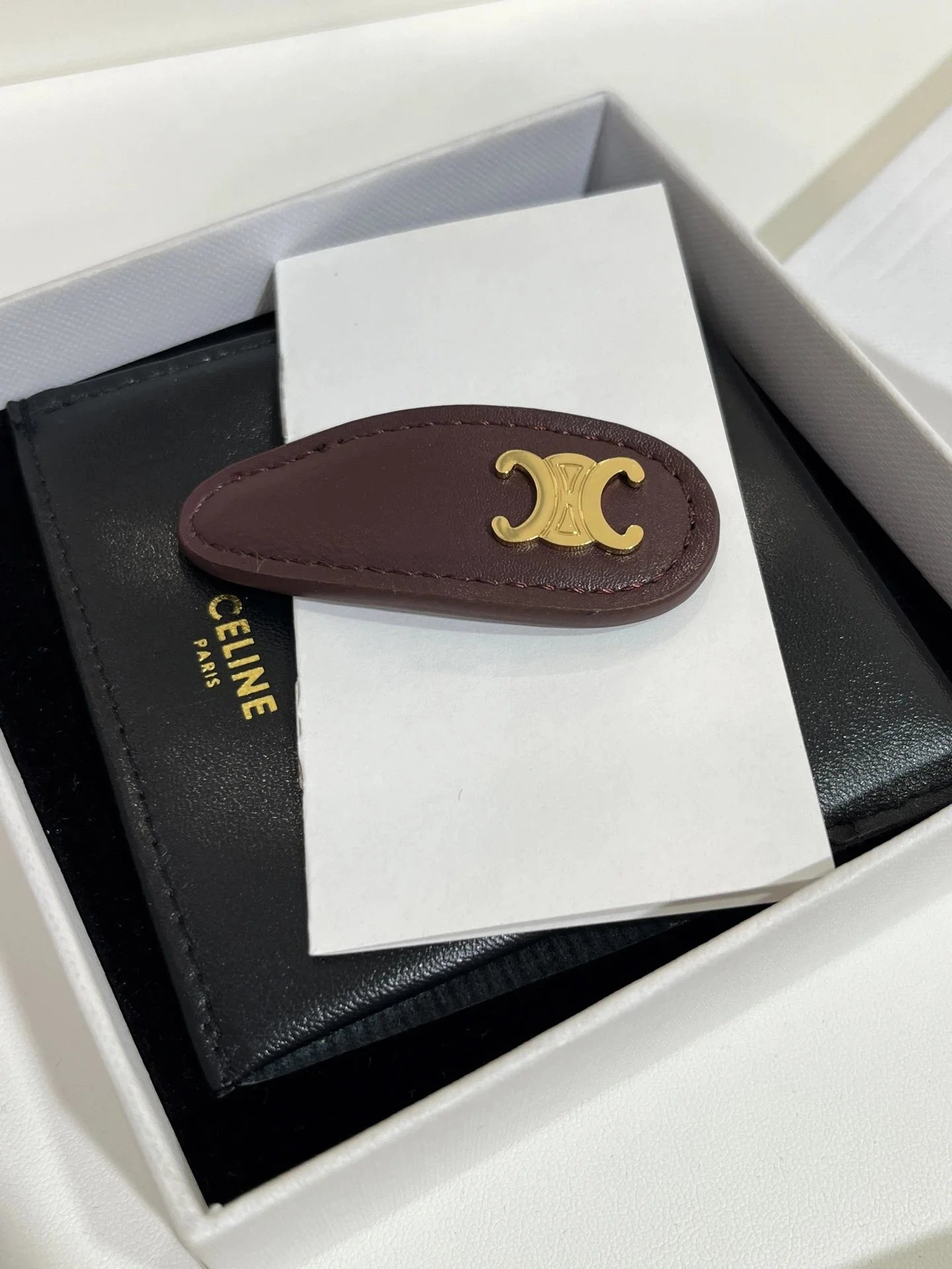 Celine Triple C Logo Hair Clip