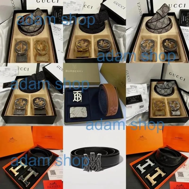 Gucci GG Supreme Belt / Hermès H Buckle Belt / Burberry TB Buckle Belt [36 styles]