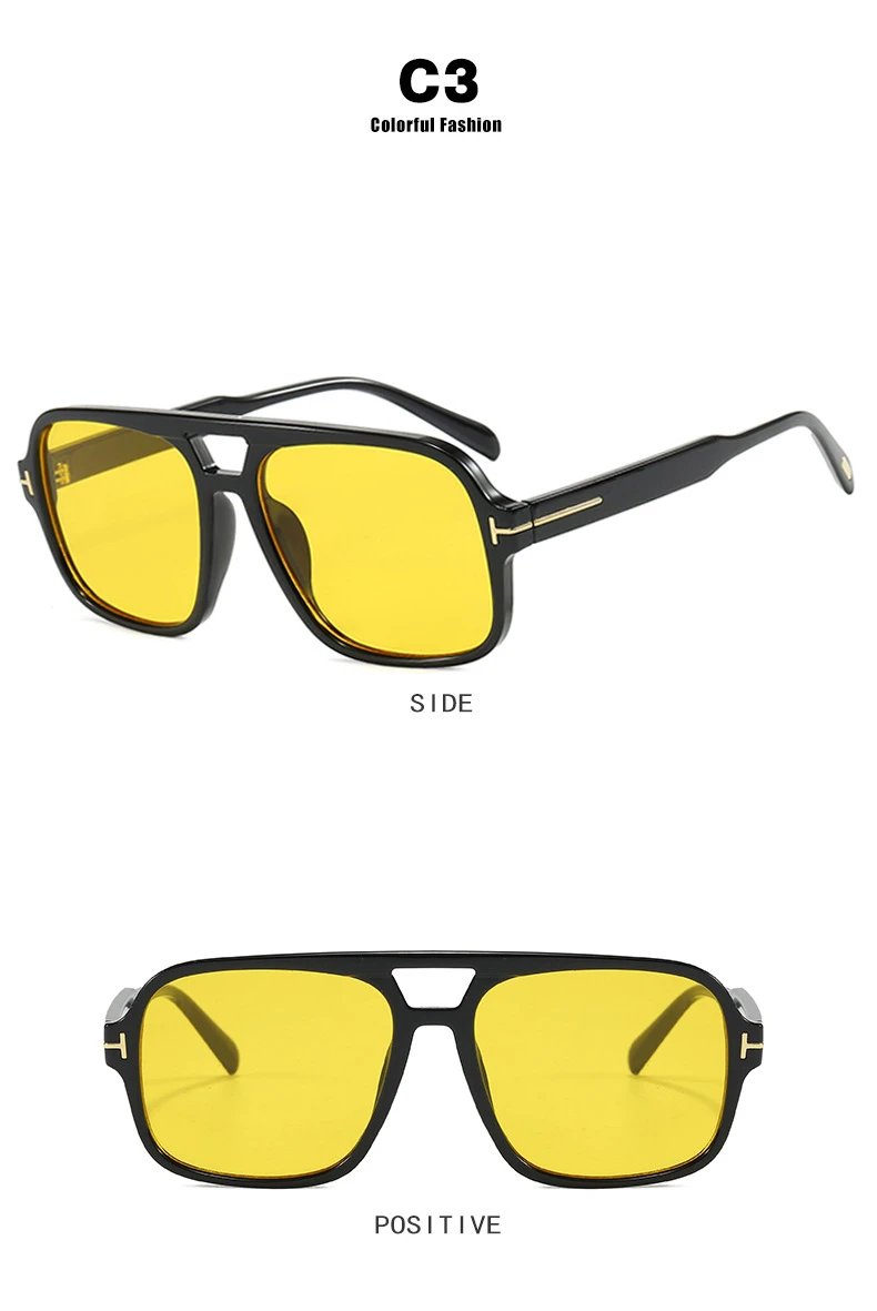 Design C4 Aviator-Style Sunglasses Black - 12